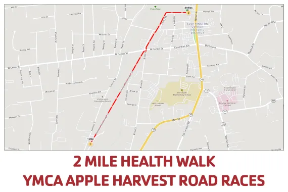 2 Mile Walk Course Map AHRR 2025