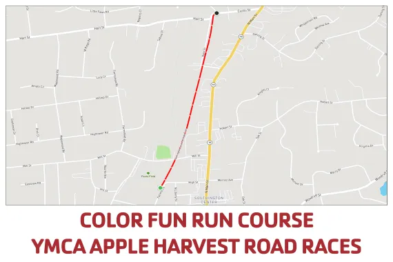 Color Fun Run Course Map AHRR 2025